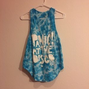 Panic! at the disco tie dye tank top hot topic